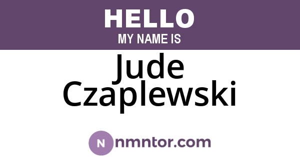 Jude Czaplewski