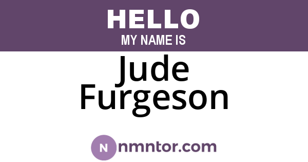 Jude Furgeson