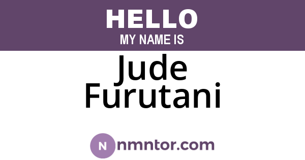 Jude Furutani
