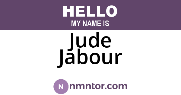 Jude Jabour