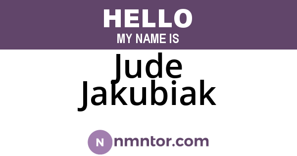 Jude Jakubiak