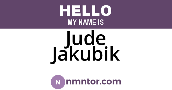 Jude Jakubik