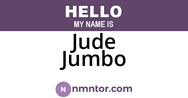 Jude Jumbo