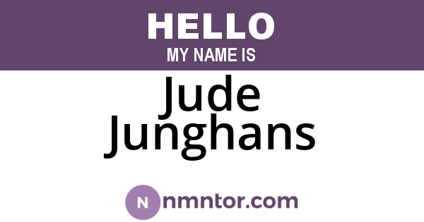Jude Junghans