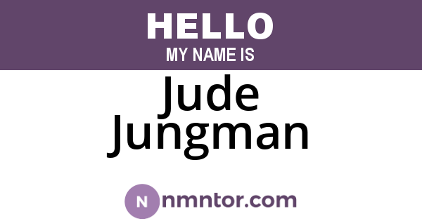 Jude Jungman