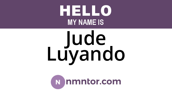 Jude Luyando