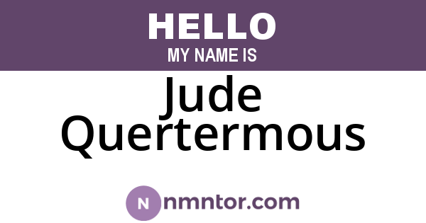 Jude Quertermous
