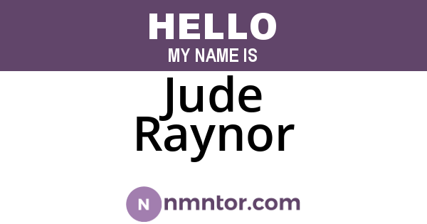 Jude Raynor