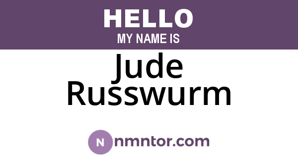 Jude Russwurm