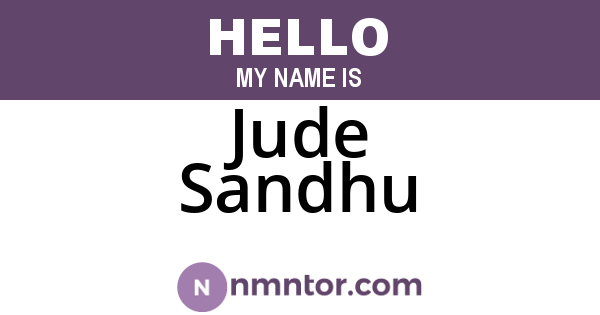 Jude Sandhu