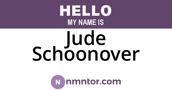 Jude Schoonover