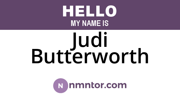 Judi Butterworth