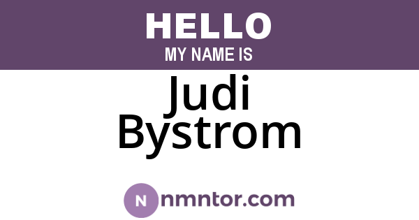 Judi Bystrom