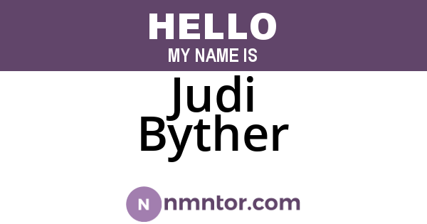 Judi Byther