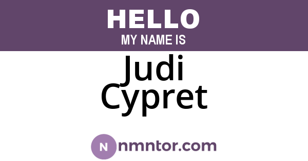 Judi Cypret