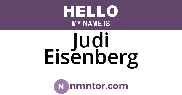 Judi Eisenberg