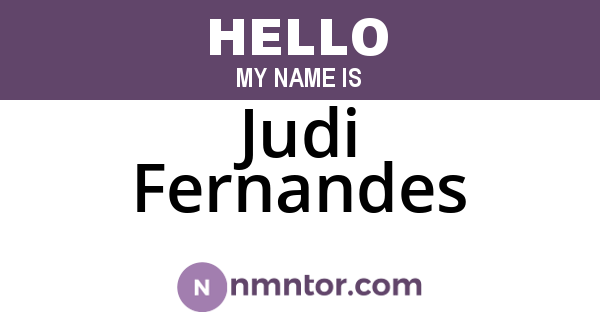 Judi Fernandes
