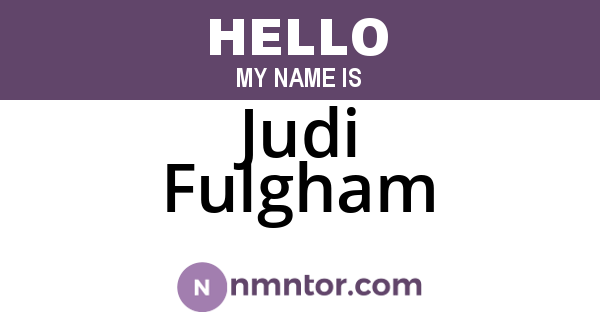 Judi Fulgham