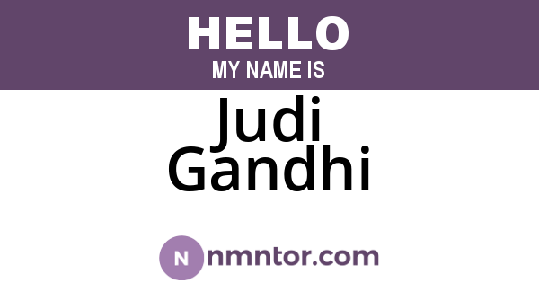 Judi Gandhi