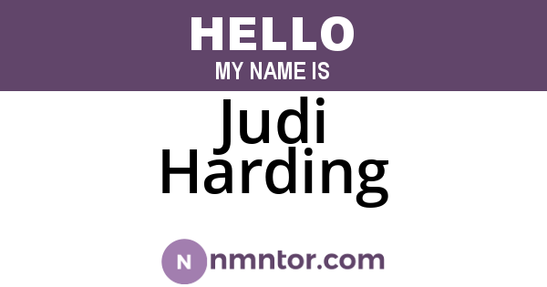 Judi Harding