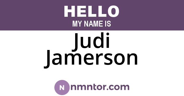 Judi Jamerson