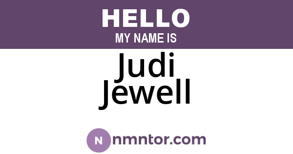 Judi Jewell