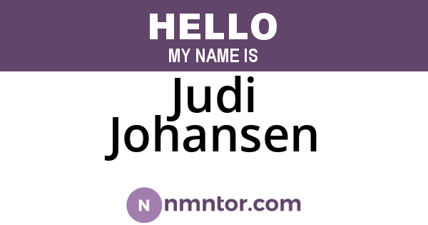 Judi Johansen