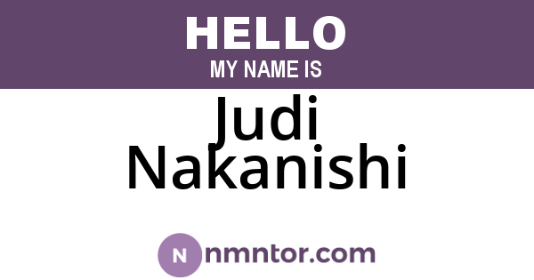 Judi Nakanishi