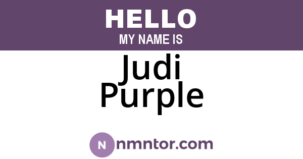 Judi Purple