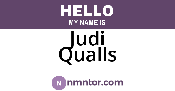Judi Qualls