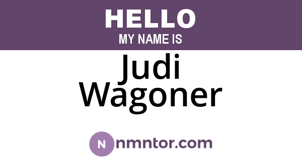 Judi Wagoner