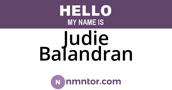 Judie Balandran