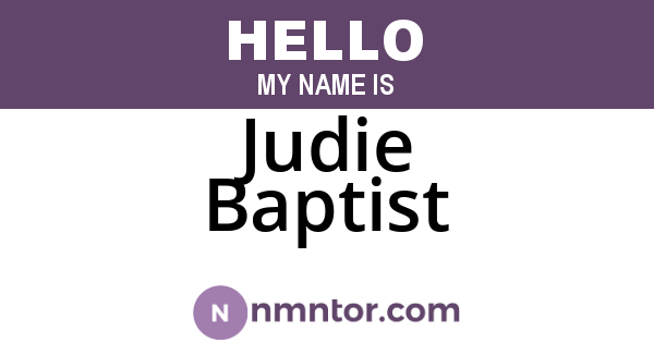Judie Baptist
