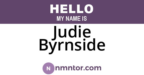 Judie Byrnside