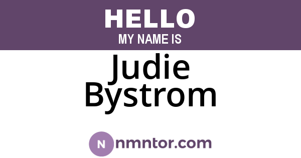 Judie Bystrom