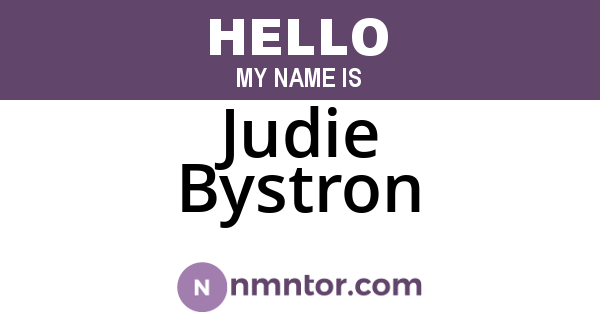Judie Bystron