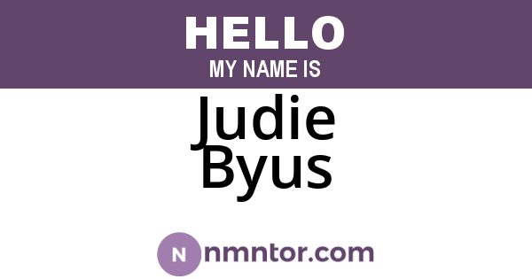 Judie Byus