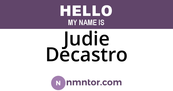 Judie Decastro