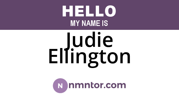 Judie Ellington