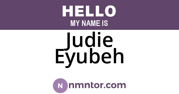 Judie Eyubeh
