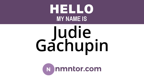 Judie Gachupin