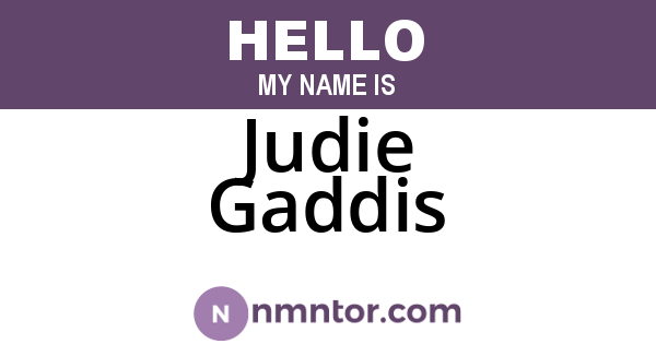 Judie Gaddis