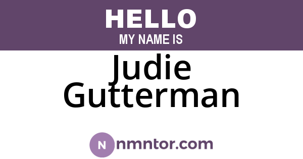 Judie Gutterman