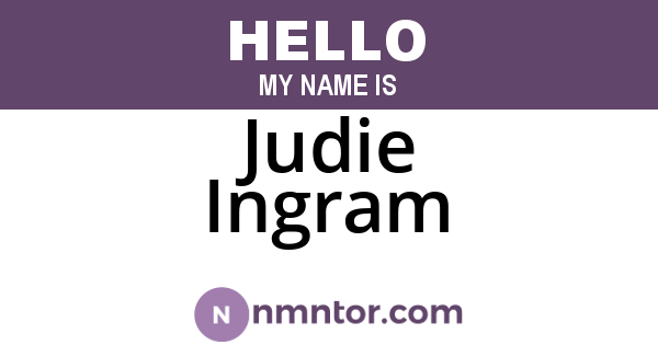 Judie Ingram