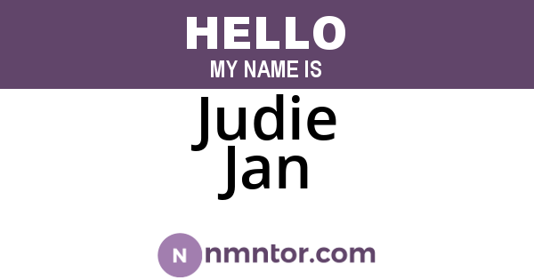 Judie Jan