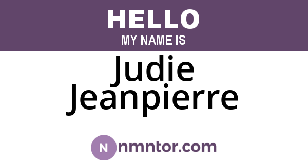 Judie Jeanpierre