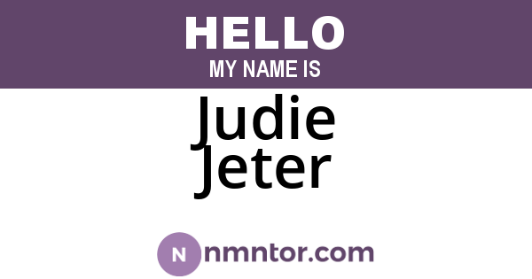 Judie Jeter