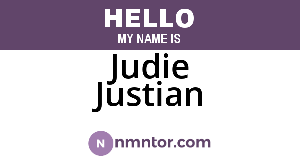 Judie Justian