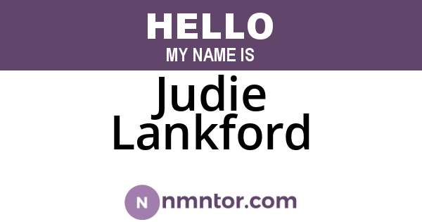 Judie Lankford