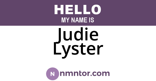 Judie Lyster